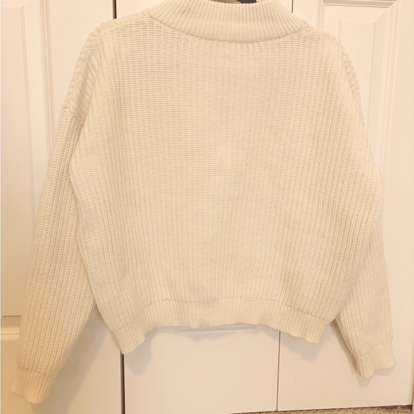Sezane Lucas Cream Button-Up Sweater sz Small - Picture 3 of 6